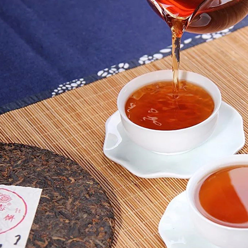 2017 LaoTongZhi "Pu Er Gong Bing" (Tribute Cake) 400g Puerh Ripe Tea Shou Cha