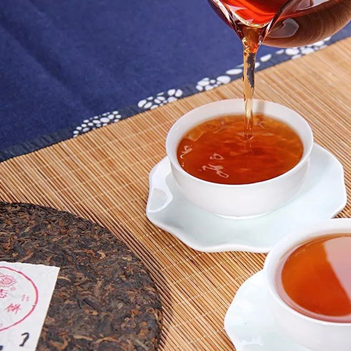 2017 LaoTongZhi "Pu Er Gong Bing" (Tribute Cake) 400g Puerh Ripe Tea Shou Cha
